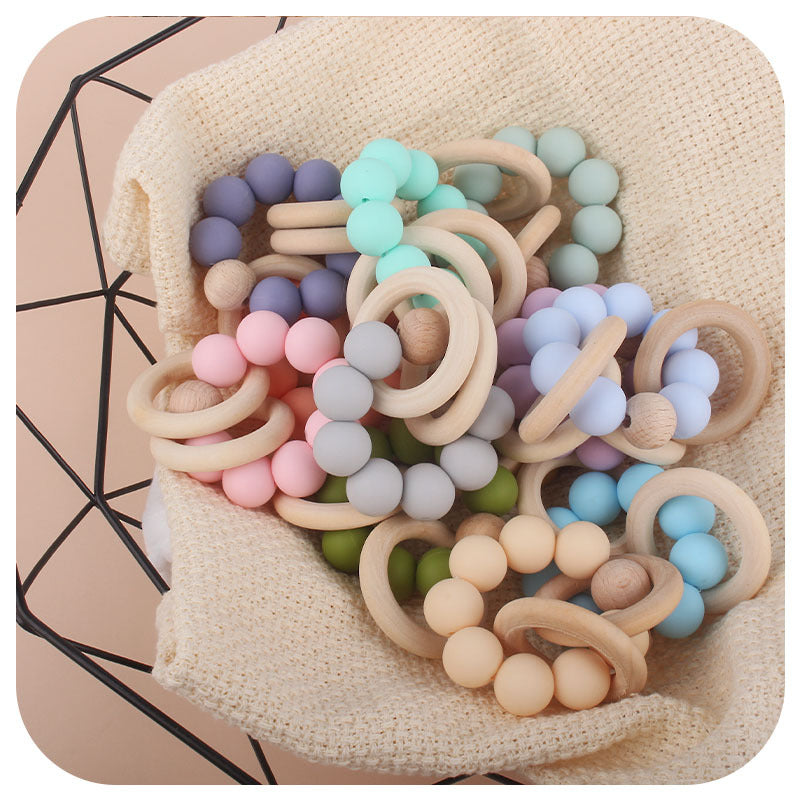 Wholesale Baby Beech Teether Bracelet Baby Supplies
